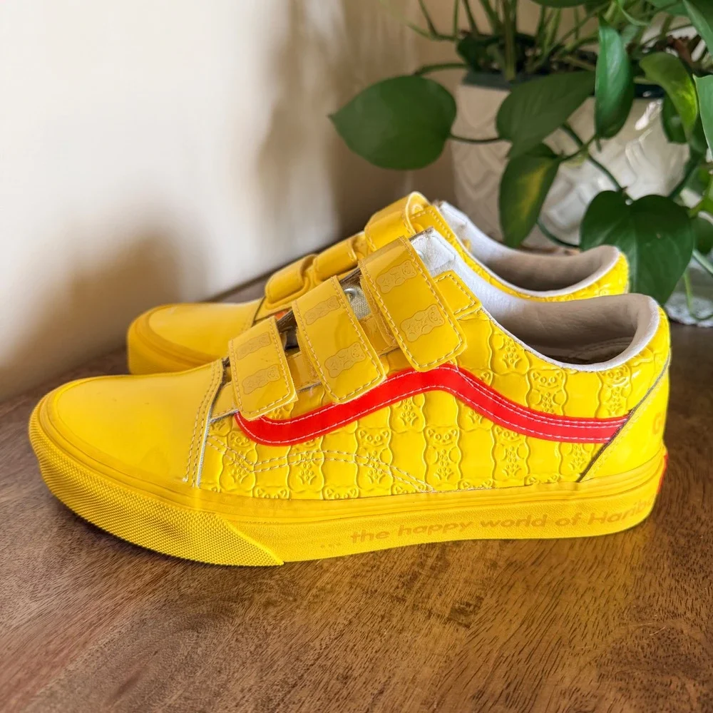 Vans x Haribo Old Skool V Yellow Gummy Bear Sneakers Women 8.5 Men 7 Streetwear